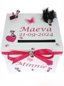 Urne Baptême Minnie Fuchsia