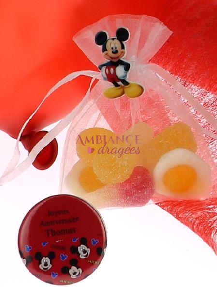 Sachet bonbons Mickey, contenant bonbon, anniversaire