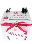 Urne Baptême Minnie Fuchsia