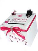 Urne Baptême Minnie Fuchsia