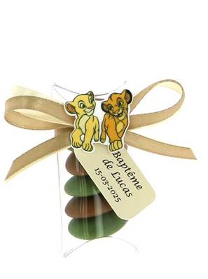 Mini Étui Dragées Roi Lion - Cadeau Invités Roi Lion