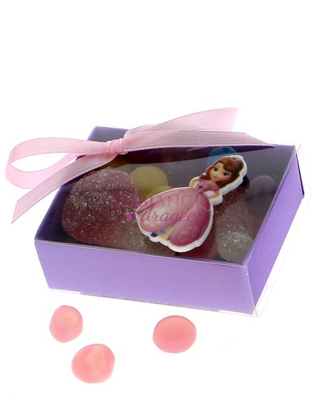 Boite bonbons princesse Sophia, contenant bonbon, anniversaire -  Ambiancedragées