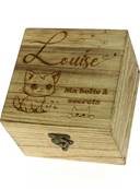 Boite Grave en Bois Personnalise.