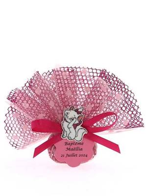 Tulle Dragées Baptême Aristochat - Baptême Aristochat